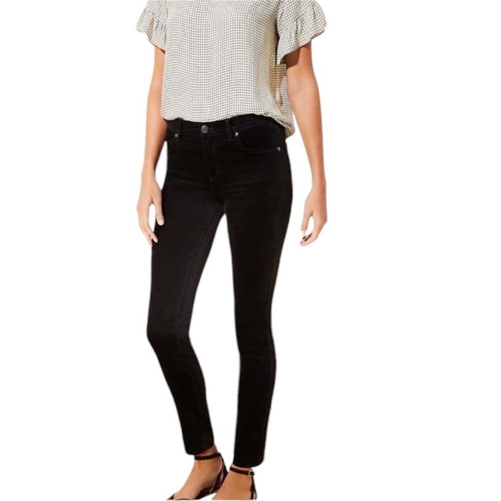 LOFT Jeans Velvet Skinny Black NWT Women’s Size 27P